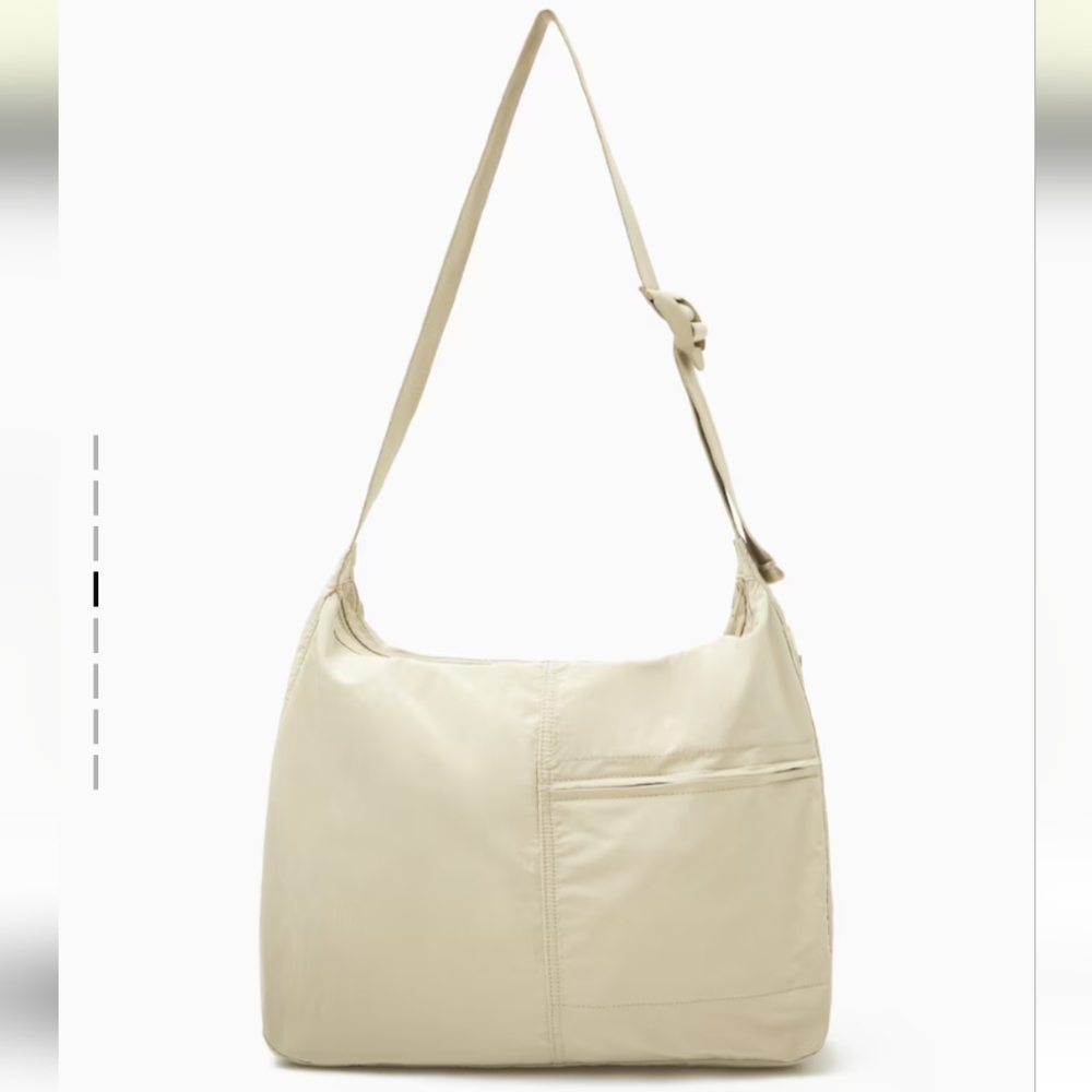COS Slouchy Messenger Bag Beige
